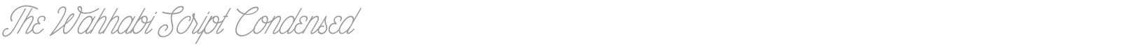 The Wahhabi Script font preview